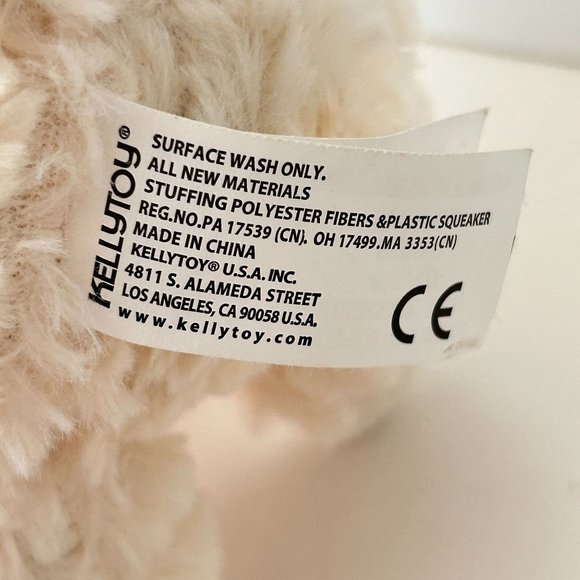 Kellytoy Sugarloaf Ivory Llama Alpaca Plush Riding Blanket Stuffed Animal Toy - Picture 8 of 12